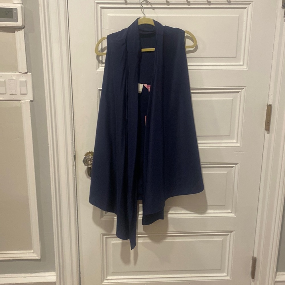 NWT - Lily Pulitzer Hana Convertible Vest - Dark Blue